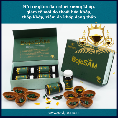 BojoSAM - Sâm xương khớp (Combo 4 lọ)