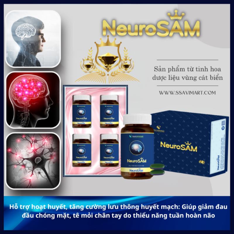 NeuroSAM - Ginseng activates blood and nourishes the brain (Combo 4 bottles)