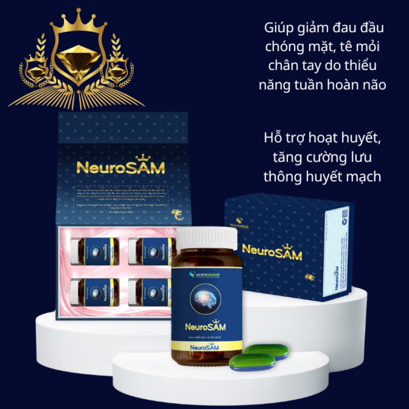 NeuroSAM - Ginseng activates blood and nourishes the brain (Combo 4 bottles)