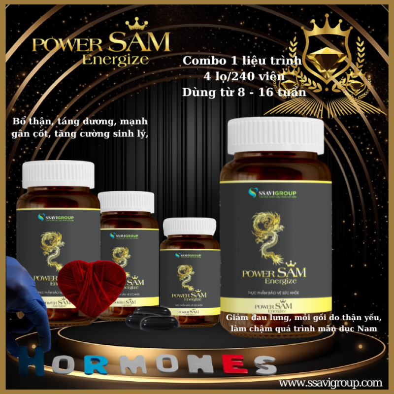 PowerSAM - Ginseng energizes yeast (Combo 4 bottle)