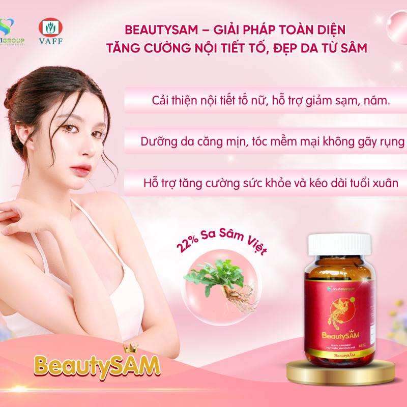 BEAUTYSAM – SÂM ĐẸP DA, TĂNG CƯỜNG NỘI TIẾT TỐ