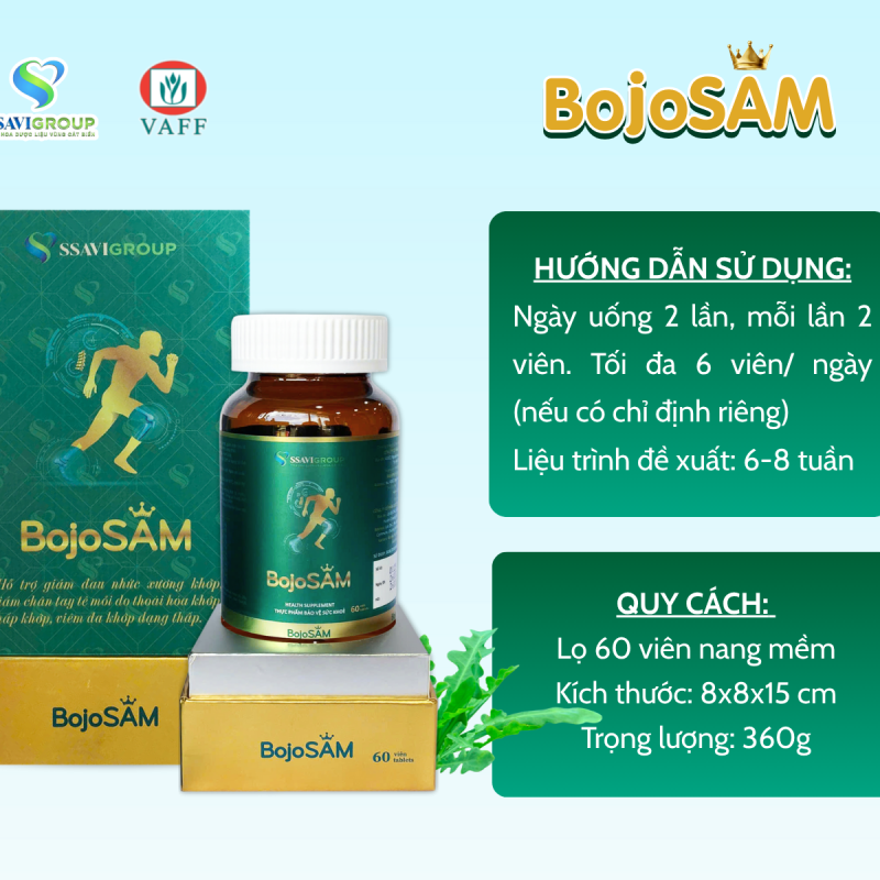 BOJOSAM - SÂM XƯƠNG KHỚP