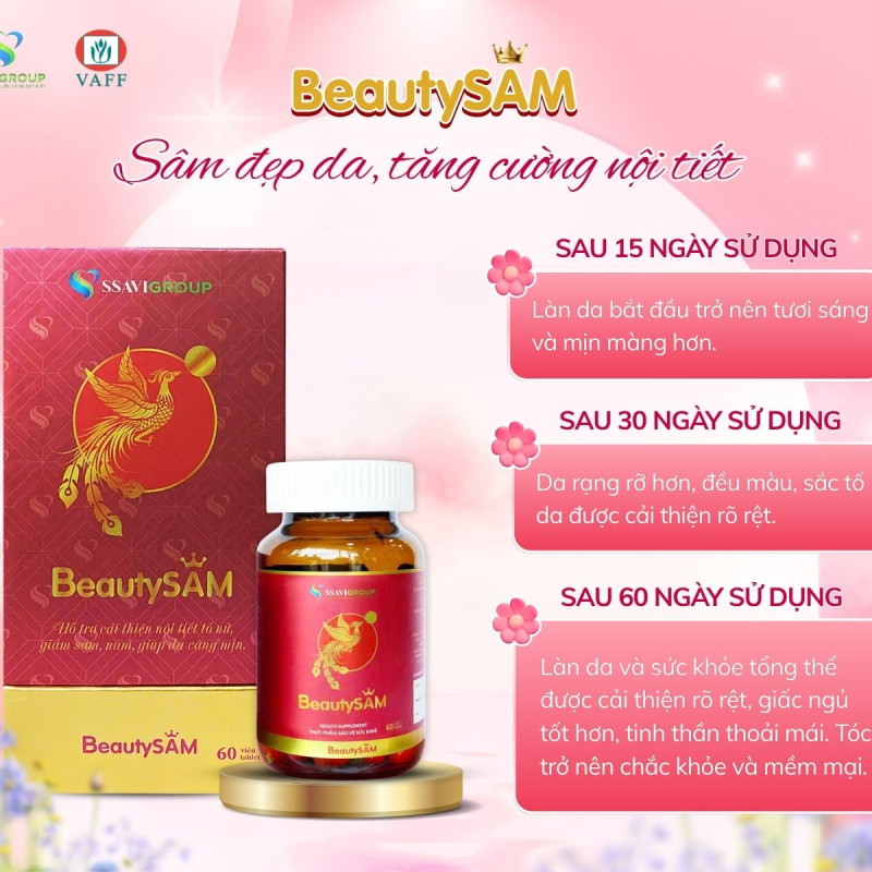 BEAUTYSAM – Sâm đẹp da, tăng cường nội tiết tố - Tập Đoàn Ssavigroup