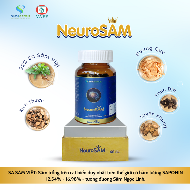 NEUROSAM – SÂM HOẠT HUYẾT DƯỠNG NÃO