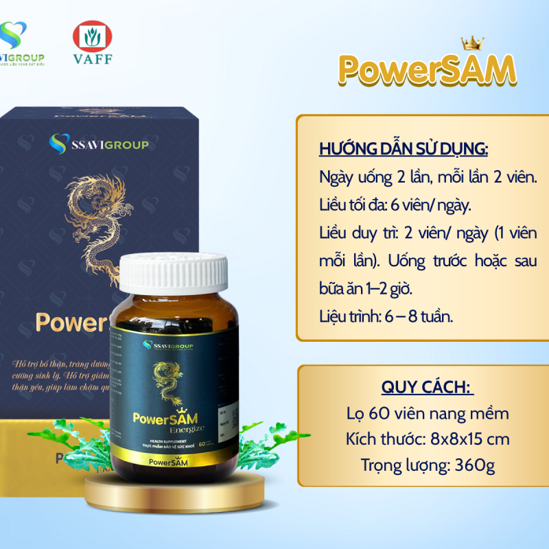 POWERSAM - SÂM SINH LỰC MEN