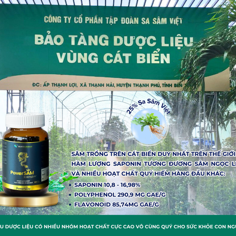 POWERSAM - SÂM SINH LỰC MEN